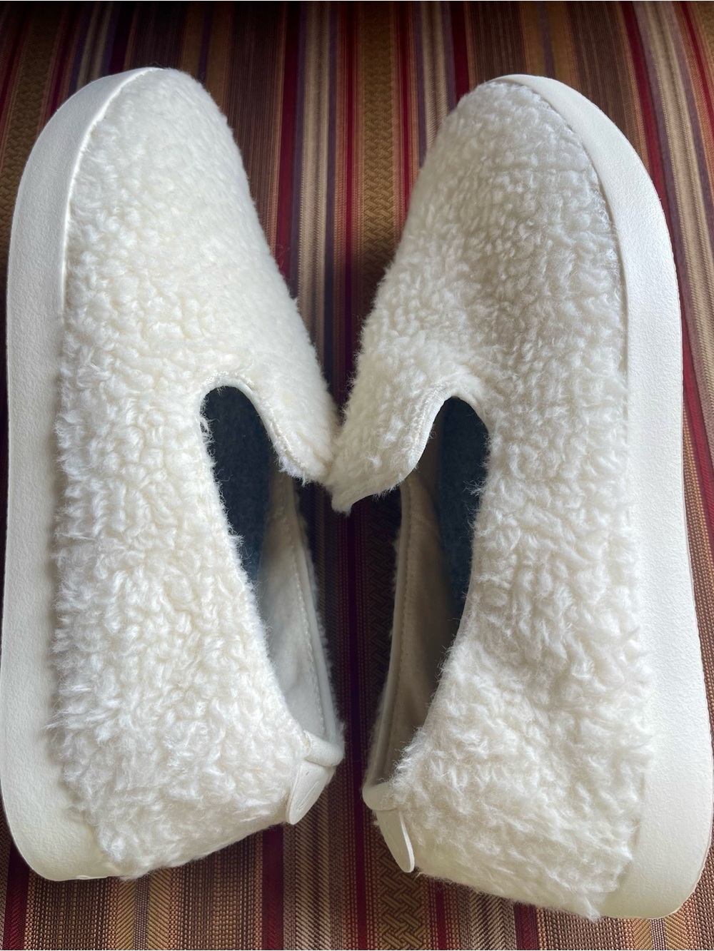 NEW ALLBIRDS SUPER SOFT ZQ MERINO WOOL LOUNGER FLUFFS SLIP-ON SIZE 8 WHITE - Picture 10 of 17